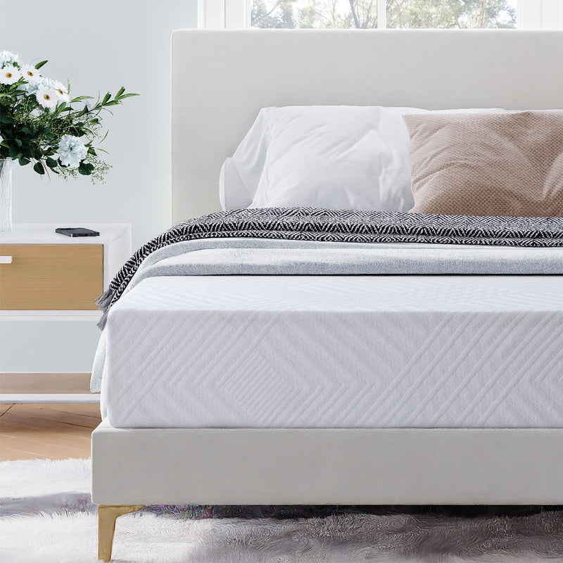 Dyonery Full Mattress - 8 Inch Green Tea Memory Foam Mattress- Full Mattress in a Box - CertiPUR-US Certified Fiberglass Free Mattress - Cooling Gel Layer - Medium Firm - 54