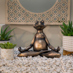 Copper Yoga Frog, Jnana Hands