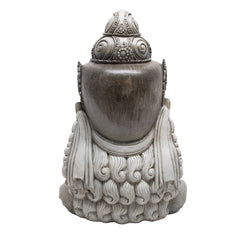 Resin 33" Buddha Head, Grey