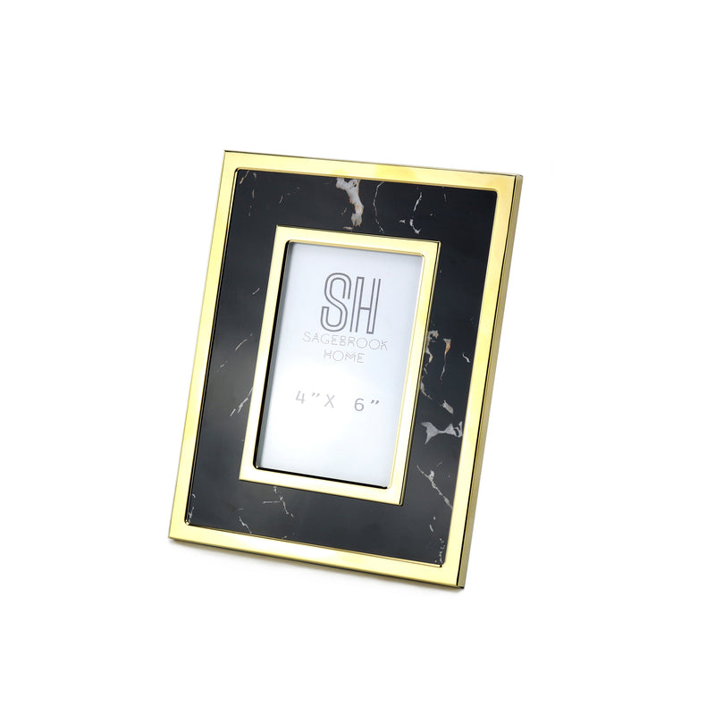 Black Marble Look Photo Frame 4X6