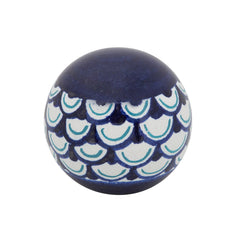 S/3 Painted Orbs, 3/4/5" Blue