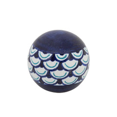 S/3 Painted Orbs, 3/4/5" Blue