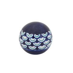 S/3 Painted Orbs, 3/4/5" Blue