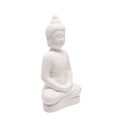 Ceramic 18" Buddha Figurine, White