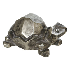 Polyresin 4" Turtle Figurine, Silver