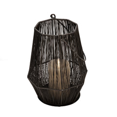 Metal 11" Lantern, Gray