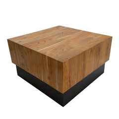 Acacia Wood, Coffee Table, Black