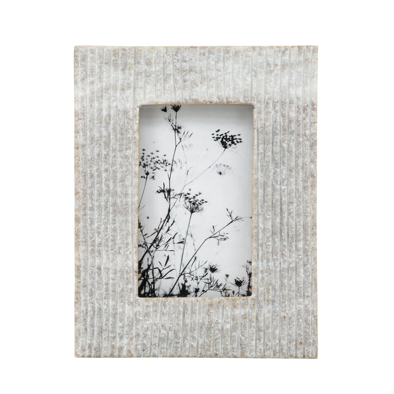 Marble 6X4 Photo Frame, Gray