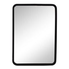 28" Rectangular Mirror, Black