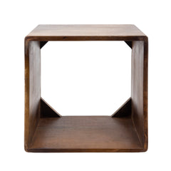 S/2 14/16" Wood Cubes, Brown