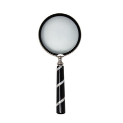 5"D Magnifying Glass In Resin Handle, Black