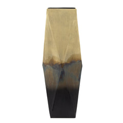 25"H Ombre Vase, Gold