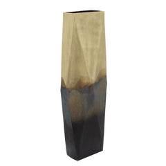 25"H Ombre Vase, Gold