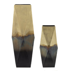 25"H Ombre Vase, Gold