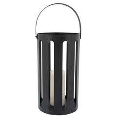 S/2 Cut-Out Metal Lanterns, Black