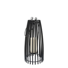 S/2 Metal Cage Lantern, Black