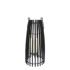 S/2 Metal Cage Lantern, Black