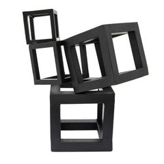 13" Metal Cubes, Black