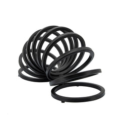 16" Metal Slinky Deco, Black