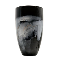 16"H Glass Vase, Black