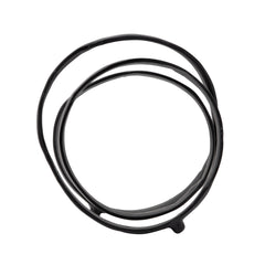 13" Metal Ring Sculpture, Black