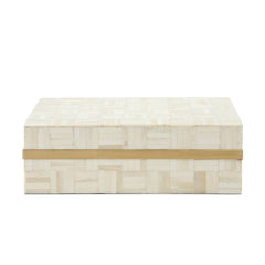 S/2 Rectangular Box, Ivory