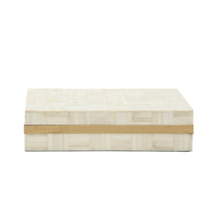 S/2 Rectangular Box, Ivory