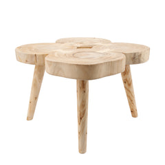 Wooden 17"H Accent Table, Natural