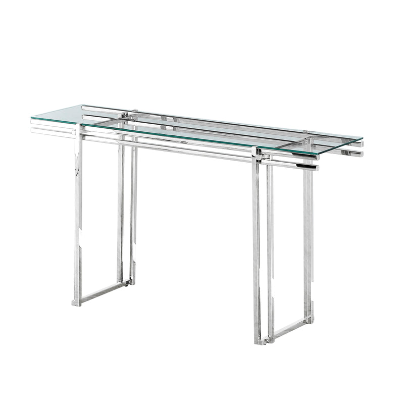 Stainless Steel Console Table, Silver