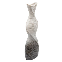 20" Twisted Vase, Cream