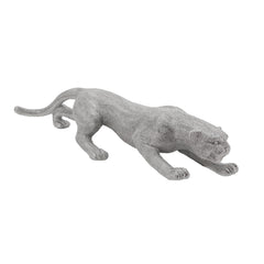 20" Leopard Tabletop Decor, Silver