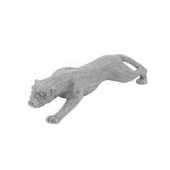 20" Leopard Tabletop Decor, Silver