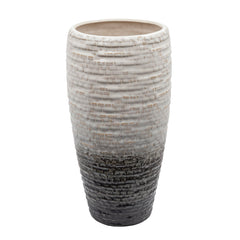 13" Textured Vase, Cream