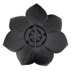 Metal 19" Lotus Wall Deco, Black