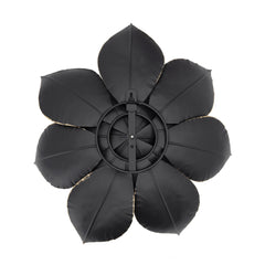 Metal 14" Lotus Wall Deco, Black