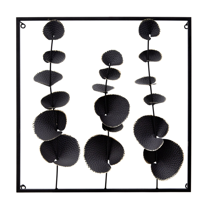 Metal 20X20 Wall Deco, Black Wb