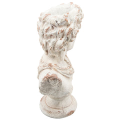 Resin, 31"H David Bust, Antique White