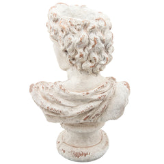 Resin, 31"H David Bust, Antique White