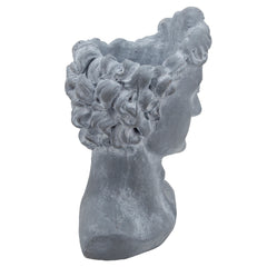 Resin, 21"H Apollo Bust, Gray