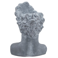 Resin, 21"H Apollo Bust, Gray