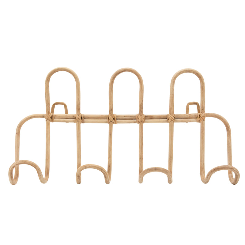 Rattan, 4-Hooks Wall Item, Natural