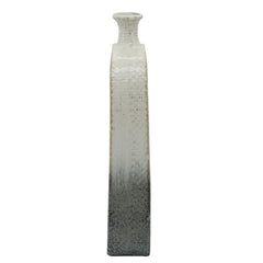 18" 2-Tone Vase W/ Cut-Out, Beige