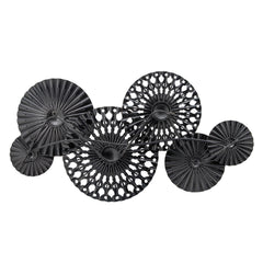 Metal 36" 6-Cut-Out Circles Wall Décor, Multi Wb