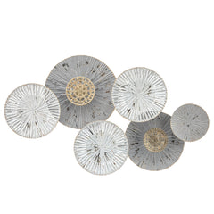 Metal 26" 6-Disc Pads Wall Décor, Gray Wb