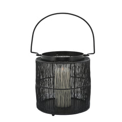 Metal 10.25" Wire Lantern, Black