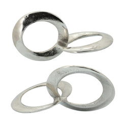 Metal 11" Circle Links, Silver