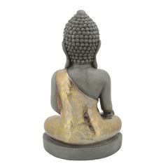 Resin, 24"H Sitting Buddha, Gray