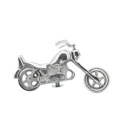 Metal 10" Motorcycle, Silver