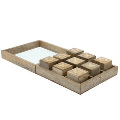 Wood, 10X10 Tic Tac Toe, Natural