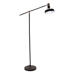 Metal 60" Dome Shade Floor Lamp, Black - Kd